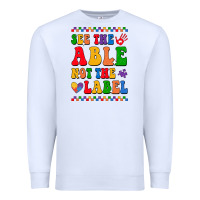 White see the able not the label Premium Sweatshirt - CowhideDigitalArt