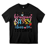 Black 100 days of school Heavy Core Tee - MaliasSmallBusiness
