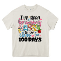 Cream 100 days of school Heavy Core Tee - MaliasSmallBusiness
