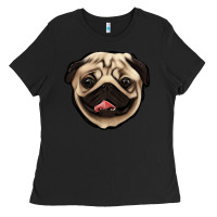 Black pug Ladies Tee - Jasminsmagicworld