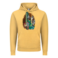 Vintage Mustard Western Cowhide Cactus Vintage Hoodie - Bettercallsaul