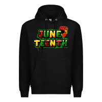 Black Juneteenth Premium Hoodie - FaDigitalArtStudio