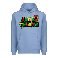 Colony Blue Juneteenth Premium Hoodie - FaDigitalArtStudio