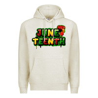 Oatmeal Heather Juneteenth Premium Hoodie - FaDigitalArtStudio