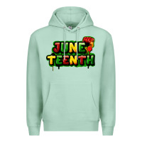 Seafoam Juneteenth Premium Hoodie - FaDigitalArtStudio