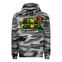 Slate Camo Juneteenth Premium Hoodie - FaDigitalArtStudio
