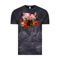 Cloud Black halloween pigs Vintage Tee - RanaPortraitStore