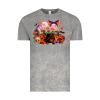 Cloud Rock halloween pigs Vintage Tee - RanaPortraitStore