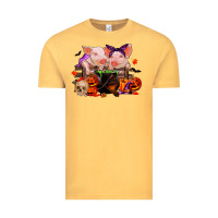 Vintage Mustard halloween pigs Vintage Tee - RanaPortraitStore