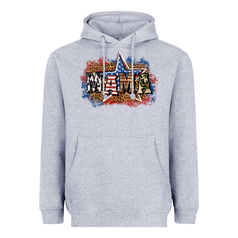 Patriotic Mama Heavyweight Hoodie by BundleAndBundleShop | Teevron