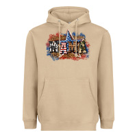 Mushroom patriotic mama Heavyweight Hoodie - BundleAndBundleShop