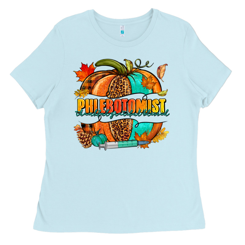 Phlebotomist Pumpkin Ladies Tee by NancyCooperArtShop | Teevron