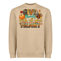 Mushroom give thanks with all your heart Heavyweight Sweatshirt - CowGirlArtShop