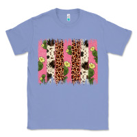 Colony Blue cactus leopard cowhide brush stroke Classic Tee - Artiststas