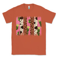 Copper cactus leopard cowhide brush stroke Classic Tee - Artiststas