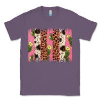 Lavender cactus leopard cowhide brush stroke Classic Tee - Artiststas