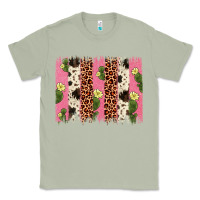 Matcha cactus leopard cowhide brush stroke Classic Tee - Artiststas