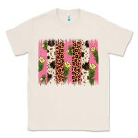 Natural cactus leopard cowhide brush stroke Classic Tee - Artiststas