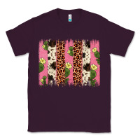Plum cactus leopard cowhide brush stroke Classic Tee - Artiststas