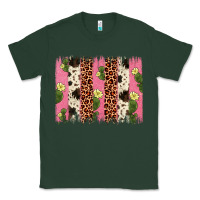 Sports Green cactus leopard cowhide brush stroke Classic Tee - Artiststas