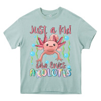 Arona just a kid who loves axolotls Heavy Core Tee - MaliasSmallBusiness