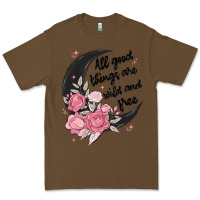 Cacao all good things are wild and free Premium Tee - MaliasSmallBusiness
