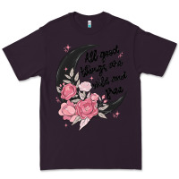 Plum all good things are wild and free Premium Tee - MaliasSmallBusiness