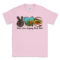 Bubblegum Pink Peace Love Leaping Brook Trout Classic Tee - LillyAllenDesigns