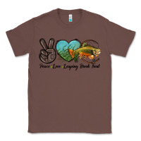Chestnut Peace Love Leaping Brook Trout Classic Tee - LillyAllenDesigns