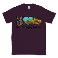 Plum Peace Love Leaping Brook Trout Classic Tee - LillyAllenDesigns