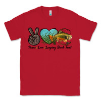 Red Peace Love Leaping Brook Trout Classic Tee - LillyAllenDesigns