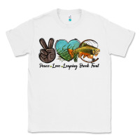 White Peace Love Leaping Brook Trout Classic Tee - LillyAllenDesigns