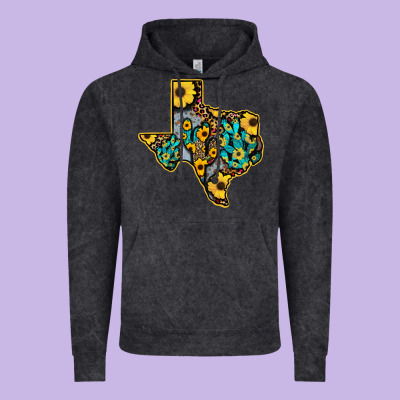 Western Texas Map Vintage Hoodie Designed By Bettercallsaul