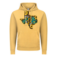Vintage Mustard Western Texas Map Vintage Hoodie - Bettercallsaul