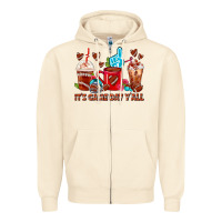 Sandshell American Football Coffee Cup Zipper Hoodie - FaDigitalArtStudio