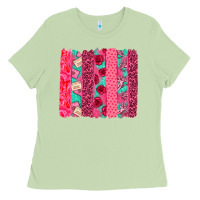Matcha valentines day brushstroke Ladies Tee - NancyCooperArtShop