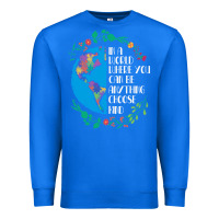 Autism Awareness Kindness Puzzle Earth Premium Sweatshirt | Teevron