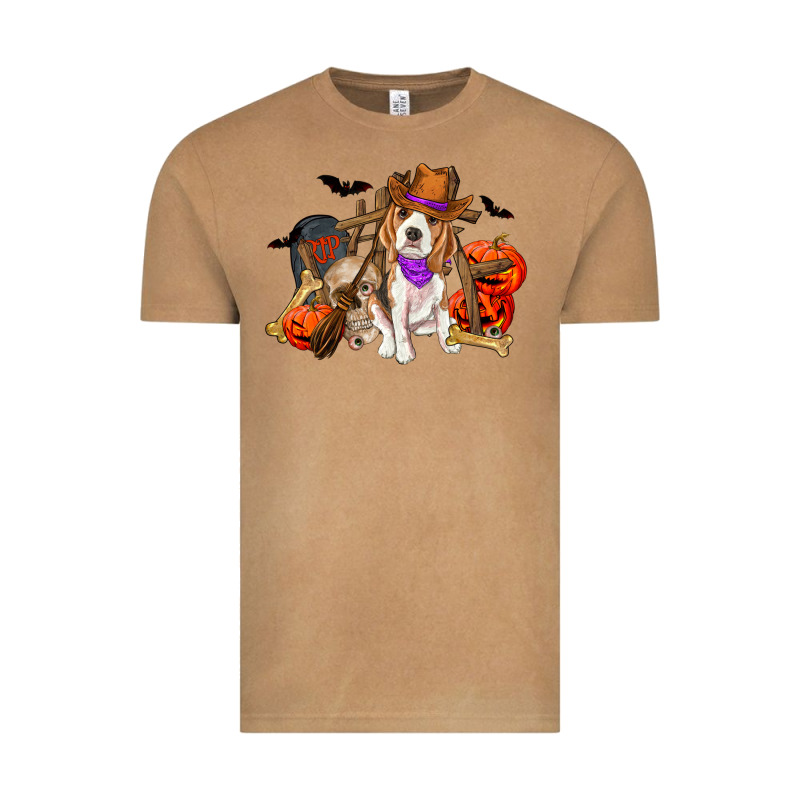 Halloween Beagle Dog Vintage Tee by RanaPortraitStore | Teevron