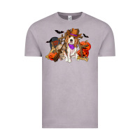 Vintage Zinc Halloween beagle dog Vintage Tee - RanaPortraitStore