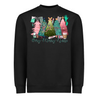 Black verry merry nurse Heavyweight Sweatshirt - CowGirlArtShop
