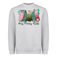 Verry Merry Nurse Heavyweight Sweatshirt | Teevron
