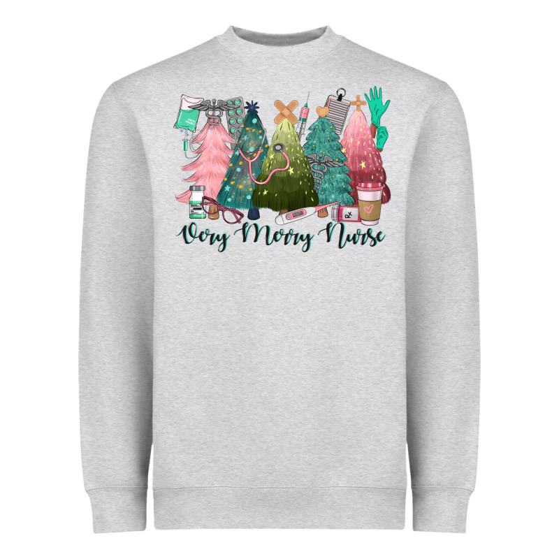 Verry Merry Nurse Heavyweight Sweatshirt by CowGirlArtShop | Teevron