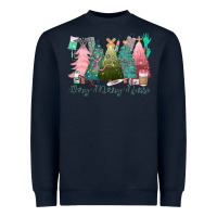 Navy verry merry nurse Heavyweight Sweatshirt - CowGirlArtShop