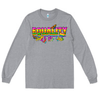 Heather Grey Equality hurts no one Long Sleeve Tee - NancyCooperArtShop