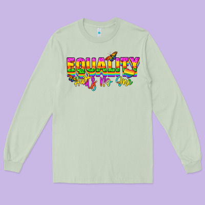 Equality Hurts No One Long Sleeve Tee Designed By Nancycooperartshop