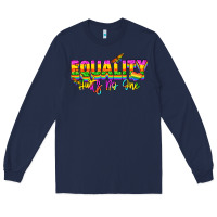 Navy Equality hurts no one Long Sleeve Tee - NancyCooperArtShop