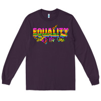 Plum Equality hurts no one Long Sleeve Tee - NancyCooperArtShop