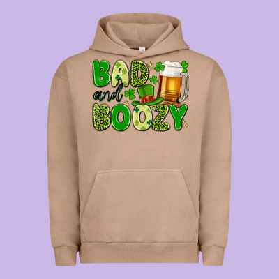 Bad And Boozy Urban Hoodie Designed By Artiststas