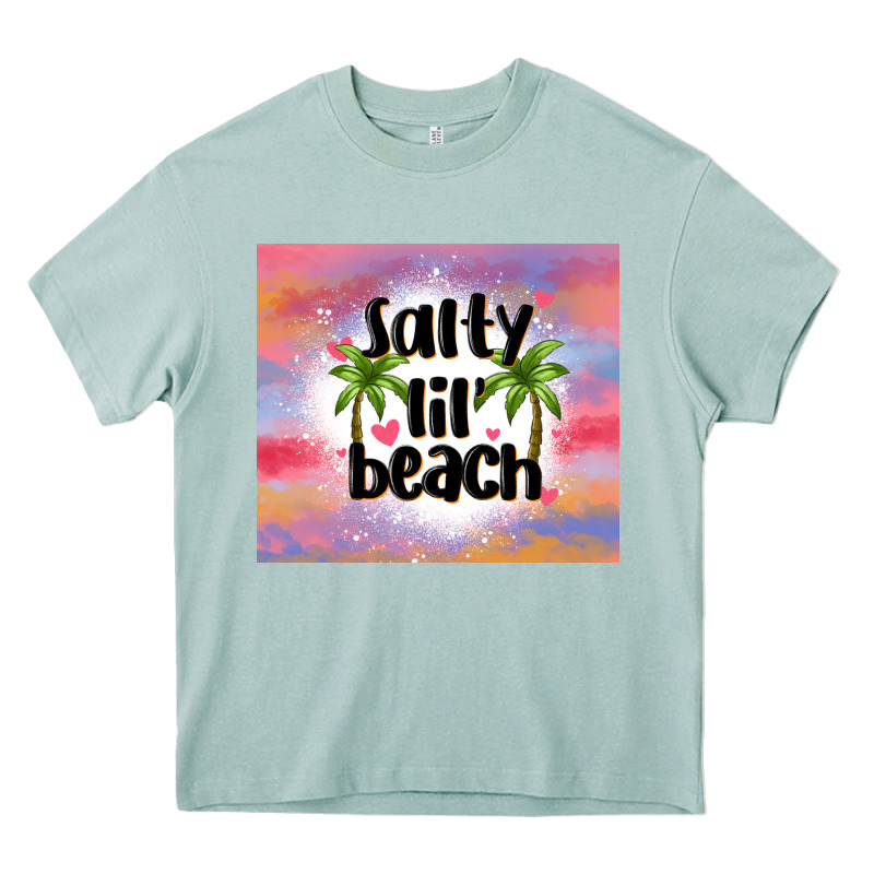 Salty Lil' Beach Heavy Core Tee by MaliasSmallBusiness | Teevron