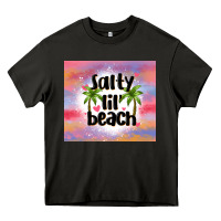 Asphalt salty lil' beach Heavy Core Tee - MaliasSmallBusiness